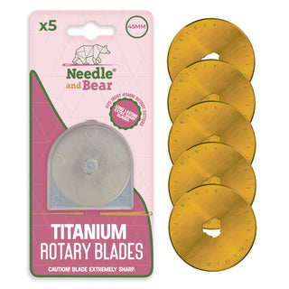 Needle and Bear Titanium Rotary Blades (5 x 45mm)