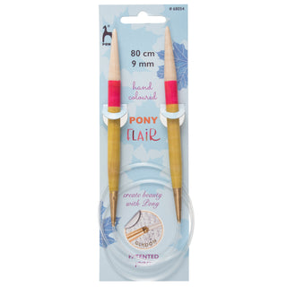 Pony Flair Fixed Circular Knitting Pins 80cm - Full range of sizes available!