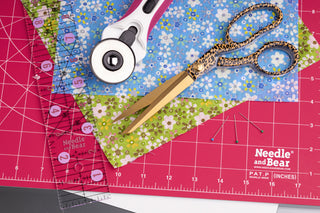 Needle and Bear 6" x 12" Non-Slip Acrylic Quilting Ruler
