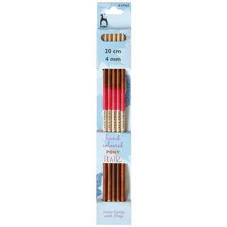 Pony Flair Double Ended Knitting Pins Set of Five 20cm - Full range of sizes available!