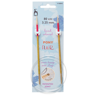 Pony Flair Fixed Circular Knitting Pins 80cm - Full range of sizes available!