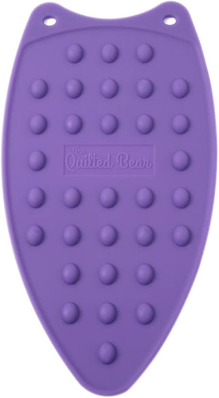 The Quilted Bear Large Silicone Iron Rest (Purple)