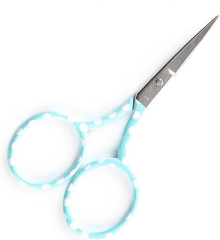 The Quilted Bear Blue Polka Dots Embroidery Scissors (3.5")