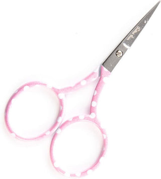 The Quilted Bear Pink Polka Dots Embroidery Scissors (3.5")