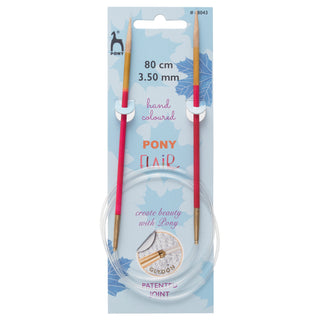 Pony Flair Fixed Circular Knitting Pins 80cm - Full range of sizes available!