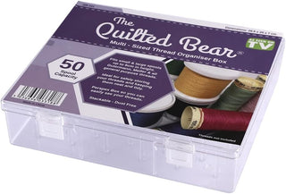 The Quilted Bear 50 Spool Sewing Thread Storage Box
