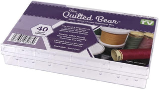 The Quilted Bear 40 Spool Sewing Thread Storage Box