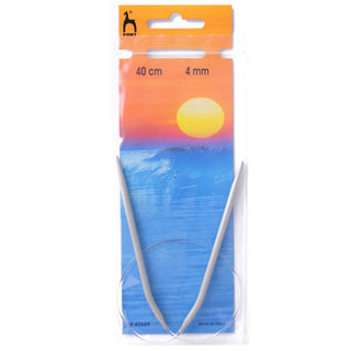 Pony Fixed Circular Knitting Needles 40cm - Full range of sizes available