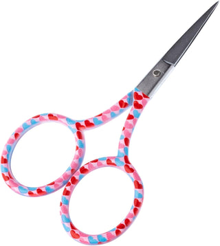The Quilted Bear Pink Hearts Embroidery Scissors (3.5")