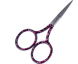 The Quilted Bear Pink Leopard Print Embroidery Scissors (3.5")