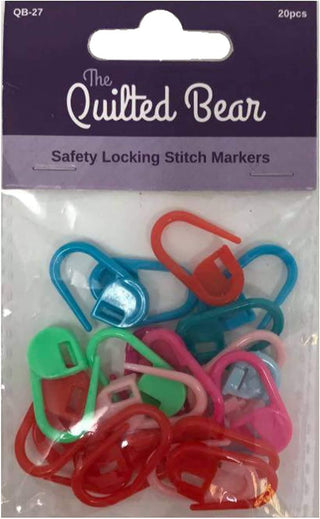 The Quilted Bear Locking Stitch Markers (20 Pack)