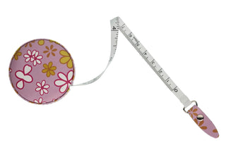 The Quilted Bear Retractable Tape Measure 150cm/60" (Flowers)