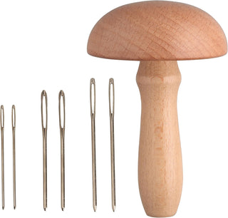 The Quilted Bear Magnetic Mushroom Darner & Needles