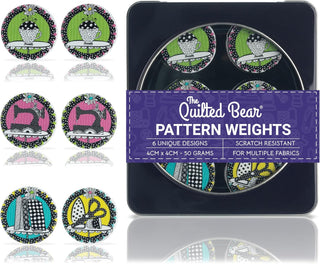 The Quilted Bear Pattern Weights for Dressmaking & Sewing (Joey Kaufman Heiberg - Dolly Mamas Sewing)