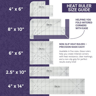 The Quilted Bear Hot Ironing Ruler (10" x 2.5")