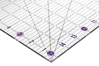 The Quilted Bear Non-Slip Acrylic Quilting Rulers (15.5" x 15.5")