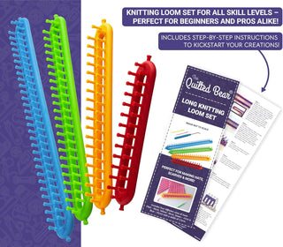 The Quilted Bear Long Knitting Loom Set