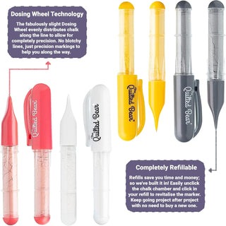 The Quilted Bear Chalk Fabric Marker (Yellow)