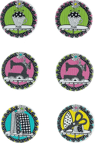 The Quilted Bear Pattern Weights for Dressmaking & Sewing (Joey Kaufman Heiberg - Dolly Mamas Sewing)