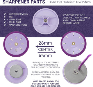 The Quilted Bear Rotary Blade Sharpener for 28mm & 45mm Blades