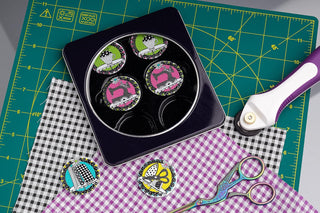 The Quilted Bear Pattern Weights for Dressmaking & Sewing (Donuts)