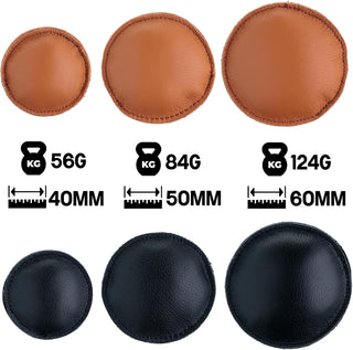 The Quilted Bear Leather Pattern Weights 6 x 40mm (Tan)
