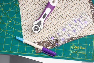 The Quilted Bear Non-Slip Acrylic Quilting Rulers (0.5" x 8")