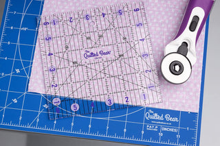 The Quilted Bear Non-Slip Acrylic Quilting Rulers (15.5" x 15.5")
