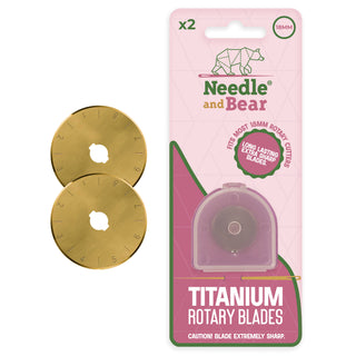 Needle and Bear Titanium Rotary Blades (2 x 18mm)