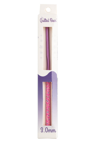 The Quilted Bear Floral Crochet Hooks (3mm Hook)