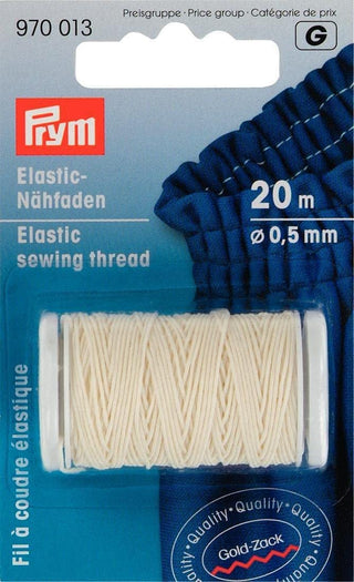 Prym Elastic Sewing Thread Natural White