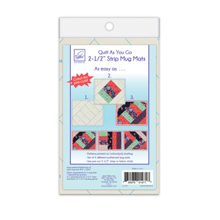 June Tailor Quilt As You Go Mug Mats 2 1/2 Strips