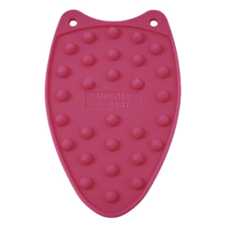Needle and Bear Mini Silicone Iron Rest (Pink)