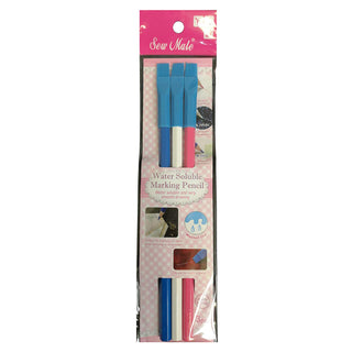 Sew Mate Water Soluble Marking Pencils (Blue, White & Pink)