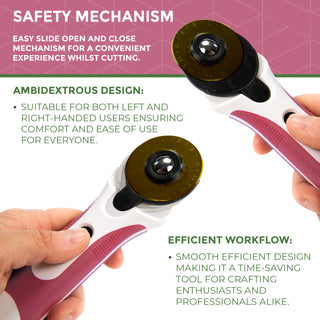 Needle and Bear Ergonomic Soft Grip Rotary Cutter (45mm)