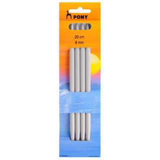 Pony Double-Ended Plastic Knitting Pins Set of Four 20cm - Full range of sizes available!