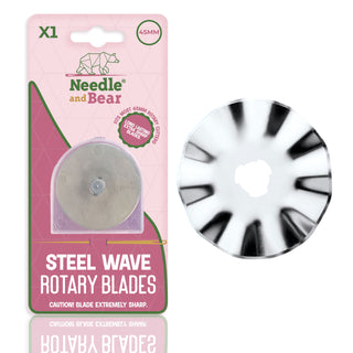 Needle and Bear Wave Rotary Cutter Blade (45mm)