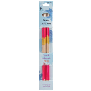 Pony Flair Double Ended Knitting Pins Set of Five 20cm - Full range of sizes available!