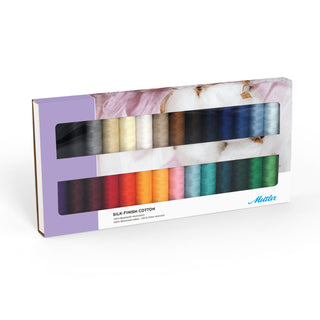 Mettler Silk Finish Cotton 50 Standard Colours 28 Pack