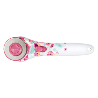 Fiskars 45mm Pink Floral Designer Stick Rotary Cutter
