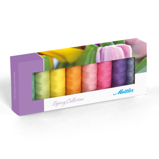 Mettler Silk Finish Cotton 50 Spring Colours 8 Pack