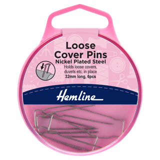 Hemline Nickel Loose Cover Pins
