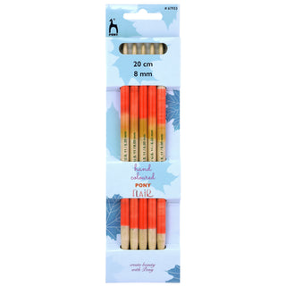 Pony Flair Double Ended Knitting Pins Set of Five 20cm - Full range of sizes available!