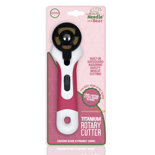 Needle and Bear Ergonomic Soft Grip Rotary Cutter (45mm)
