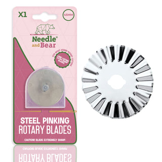 Needle and Bear Pinking Rotary Cutter Blade (45mm)