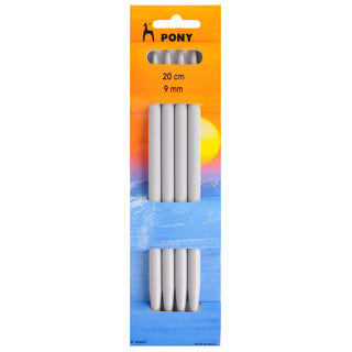 Pony Double-Ended Plastic Knitting Pins Set of Four 20cm - Full range of sizes available!