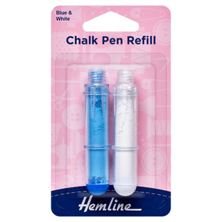Hemline Blue & White Chaco Pen Refills