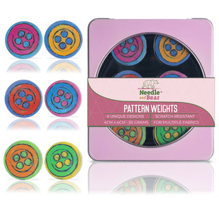 Needle and Bear Pattern Weights for Dressmaking & Sewing (Lenny Cornforth - Buttons)