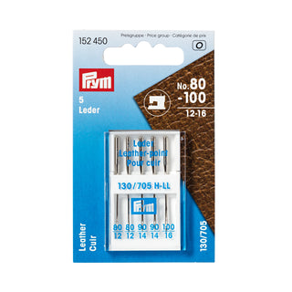 Prym Leather Sewing Machine Needles No. 80-100