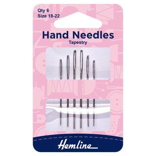 Hemline Tapestry Hand Sewing Needles Size 18-22
